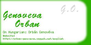 genoveva orban business card